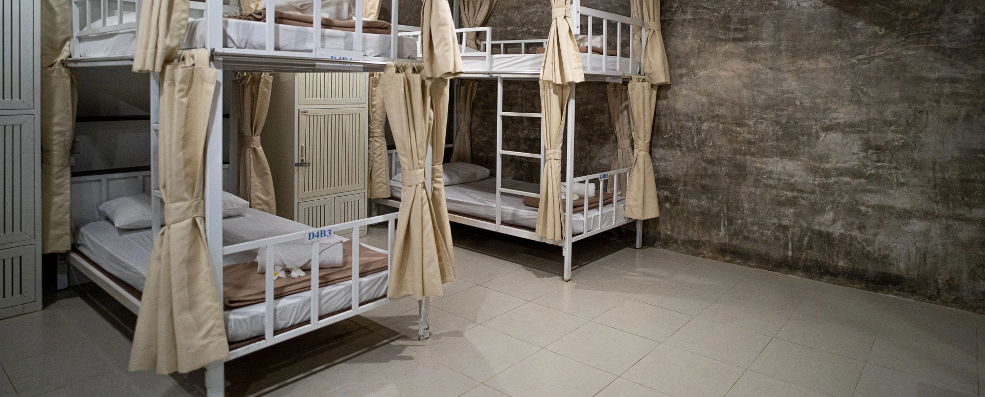 Layout of the shared dorm accommodation